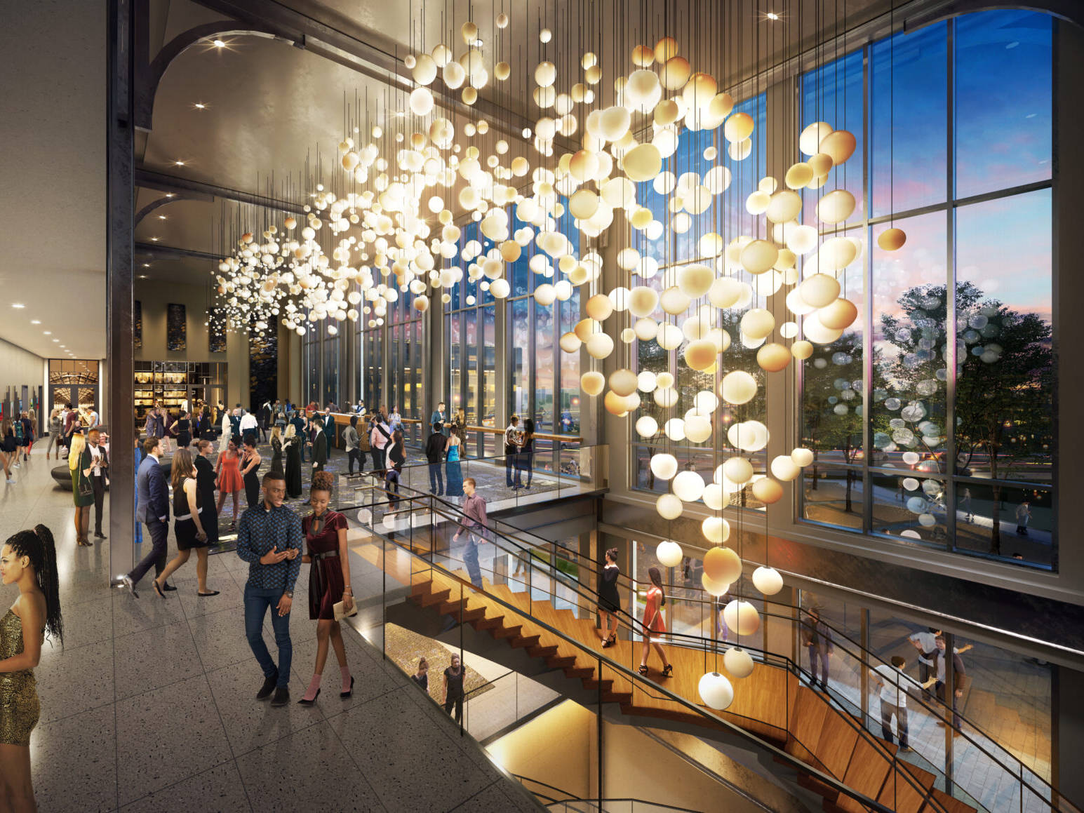 Rendering of the Raclin Murphy Lobby