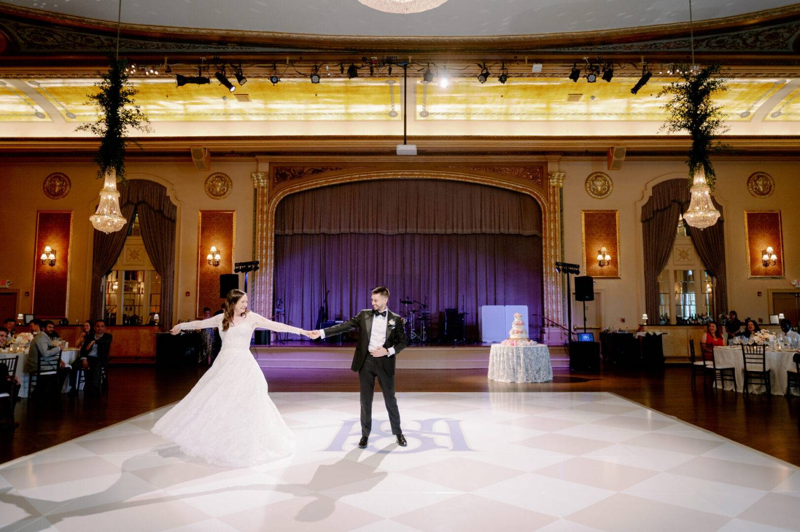 A first dance in the Palais Royale Ballroom